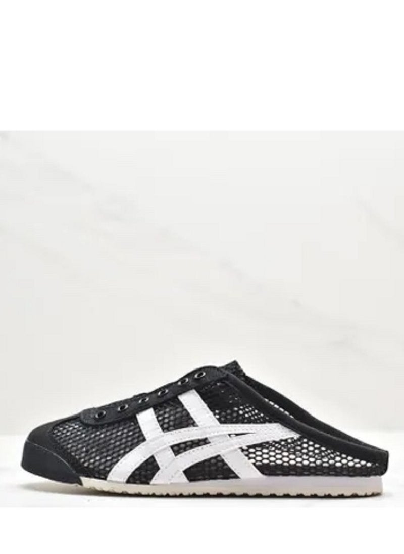 Onitsuka Tiger Men and Women Mexico66 Sabot - Slip On Cool Summer Casual Sandals Athlesiure Shoes Black  - Image 1