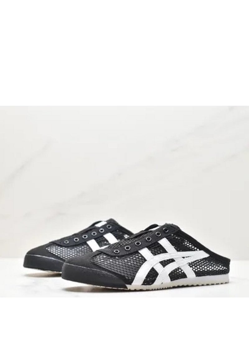 Onitsuka Tiger Men and Women Mexico66 Sabot - Slip On Cool Summer Casual Sandals Athlesiure Shoes Black  - Image 2