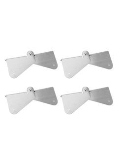Thoraya 4PCS Gutter Downspout Extension Hinge Stainless Steel Flip Up Hinge for Rectangle Square Downspout Extension  - Image 3