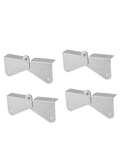Thoraya 4PCS Gutter Downspout Extension Hinge Stainless Steel Flip Up Hinge for Rectangle Square Downspout Extension  - Image 1