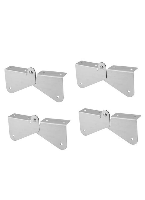 4PCS Gutter Downspout Extension Hinge Stainless Steel Flip Up Hinge for Rectangle Square Downspout Extension