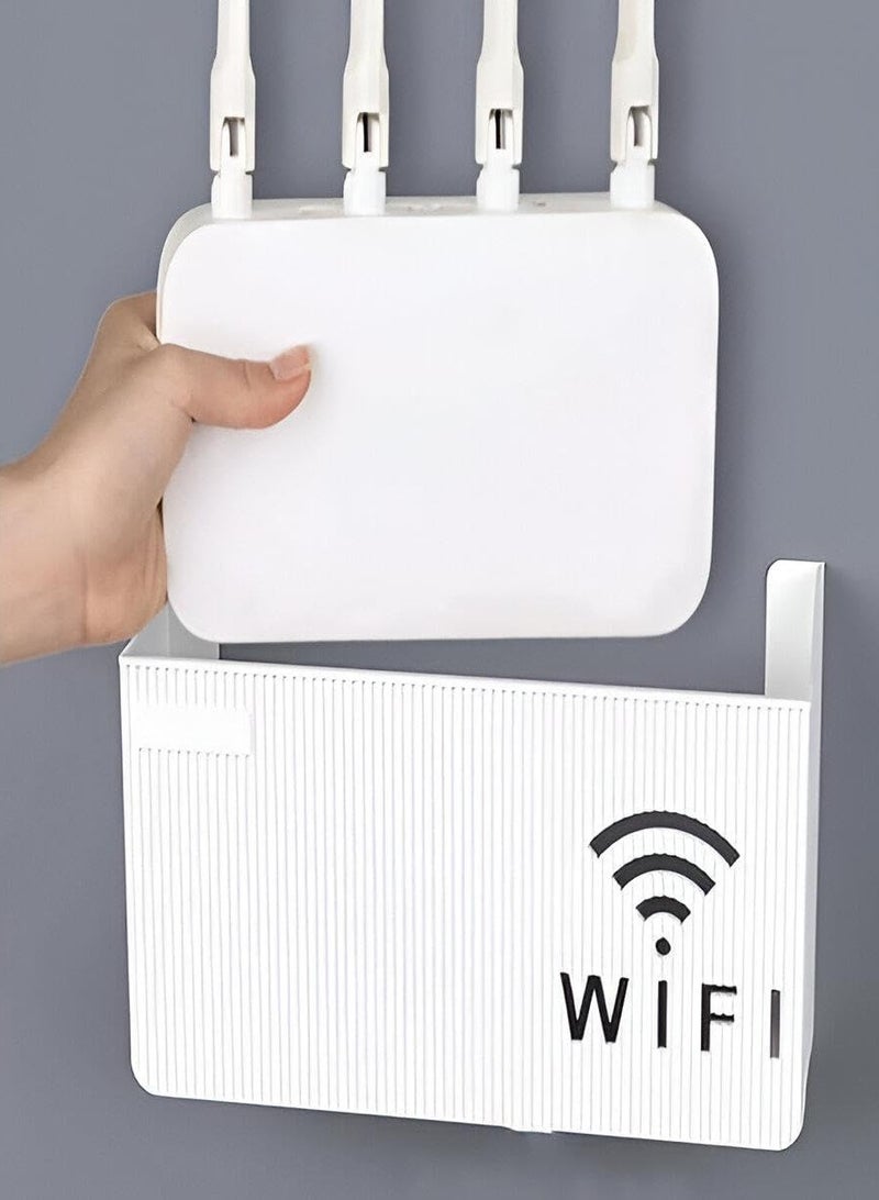 منظم راوتر بلاستيك – غطاء أنيق لتنظيم الأسلاك وحماية الراوتر - Image 1