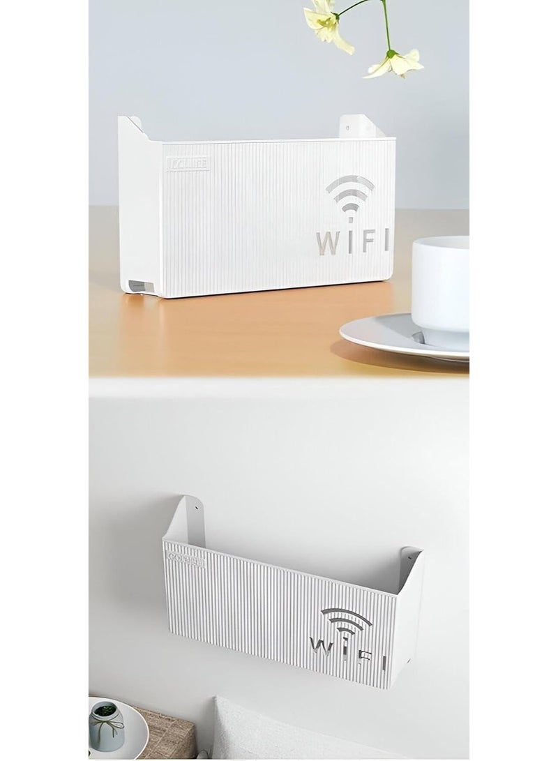 منظم راوتر بلاستيك – غطاء أنيق لتنظيم الأسلاك وحماية الراوتر - Image 4