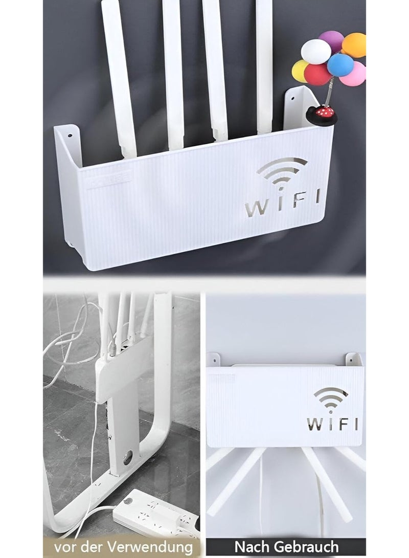 منظم راوتر بلاستيك – غطاء أنيق لتنظيم الأسلاك وحماية الراوتر - Image 2