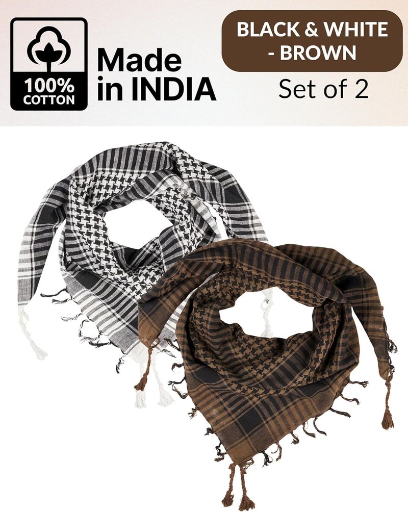 LOVARZI Desert Shemagh Scarf - Stylish & Versatile Fashion Scarf for Men & Women of All Ages - Image 2