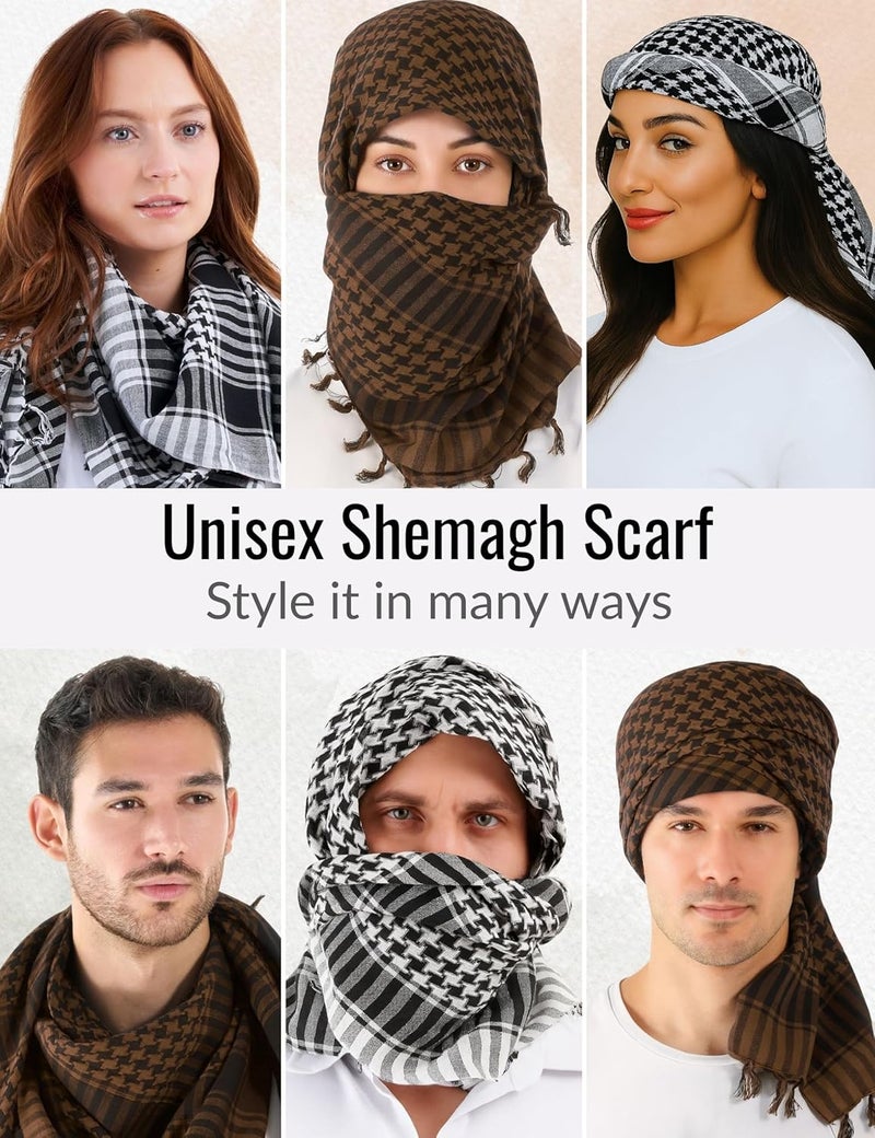 LOVARZI Desert Shemagh Scarf - Stylish & Versatile Fashion Scarf for Men & Women of All Ages - Image 3