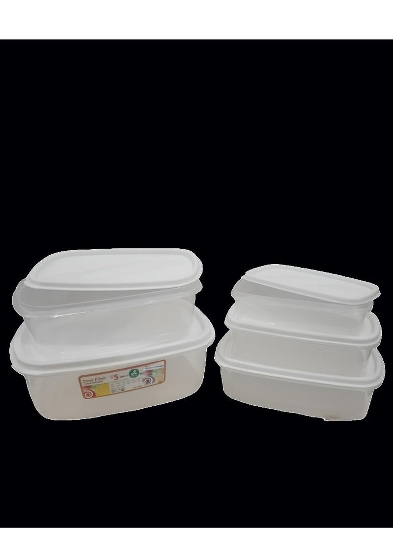 فوييجر طقم حافظات طعام شفاف  5 قطع 14-56772 - Image 3
