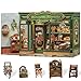 Cutefun Book Nook Kit DIY Miniature Flower Shop Booknook Kits for Adults and Teens 3D Wooden Puzzle Bookend Bookshelf with LED Light Creative Crafts Gifts for Book Lovers Blossom Florists - Image 3