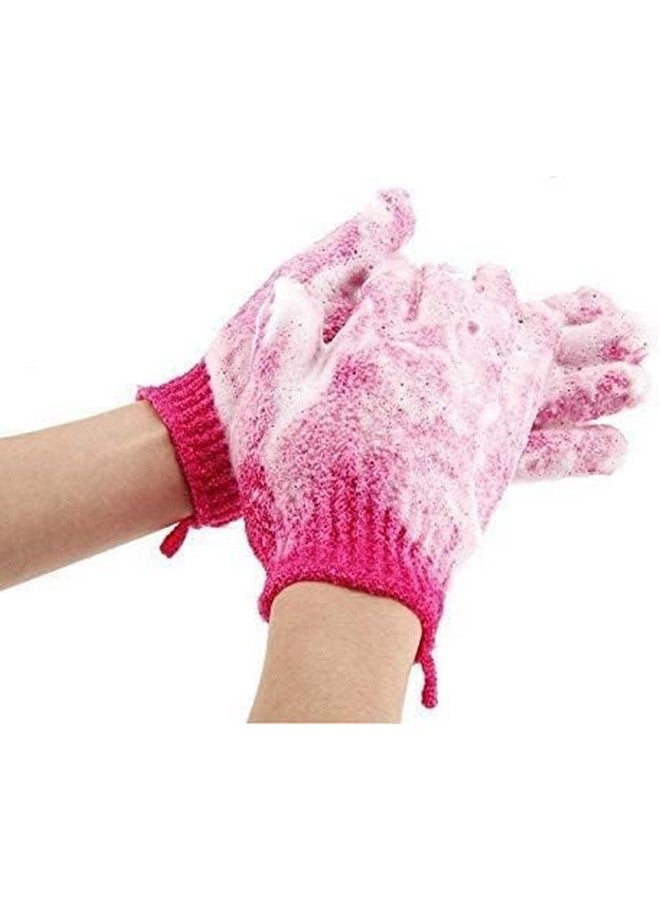 ATETO Exfoliating Gloves Bath/Shower/Spa Glove Washable Thick Soft Bathing Gloves For Soft Skin Dead Skin/Tan Removal Deep Cleaning Gloves (Pack of 1 Pair,Multicolor) - Image 2