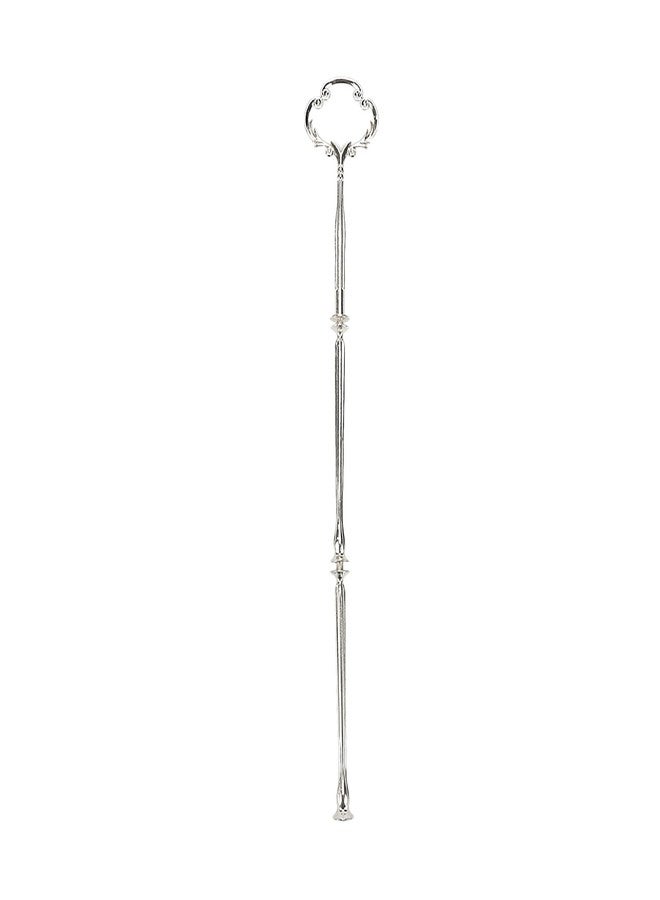 Pastlla 6 Set Tiered Tray Hardware, Cake Stand Metal Sunflower Fruit Plate Holder DIY Snack Tray Dessert Platter Serving Stand for Tea Party Wedding Decoration, 3 Tiers (Mold - Silver Sunflower) - Image 3