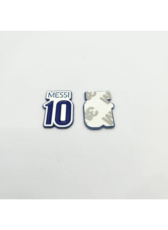 راين ليونيل ميسي #10 - شعار مشجعي نادي كرة القدم للهواتف المحمولة وأجهزة الكمبيوتر المحمولة وحقائب الظهر والملحقات وملصقات المشجعين لأجهزة iPad وحقائب الظهر والجدران والأبواب والسيارات والشاحنات والدراجات النارية والثلاجة - Image 2