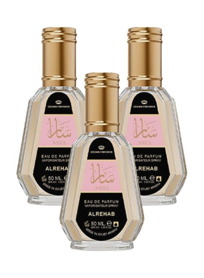 الرحاب 3 قطع عطر سارة للنساء 50 مل - Image 1