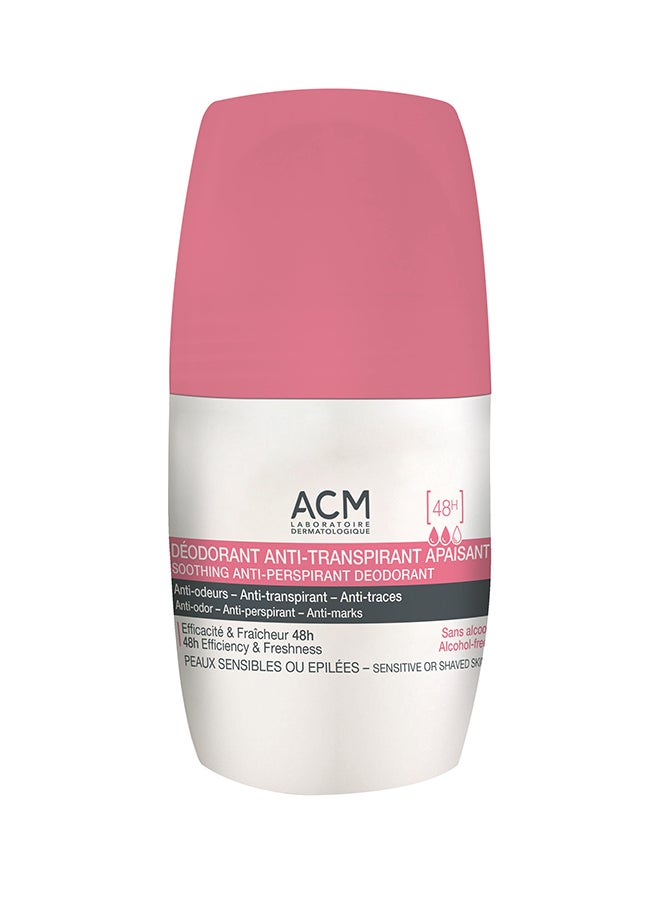 ACM Laboratoire dermatologique Soothing Anti-Perspirant Deodorant, 50ml – 48H Odor Protection for Sensitive Skin 