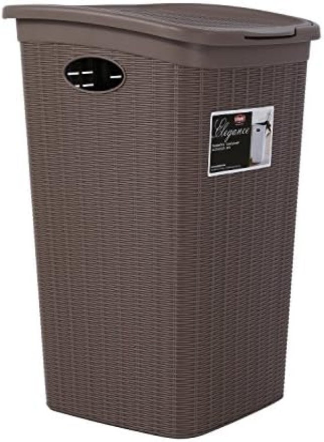 AKDC Stefanplast Elegance Laundry Hamper, 37 X 38 X 54.5 Cm, Dove Grey, 50Ltr, One Size - Image 1