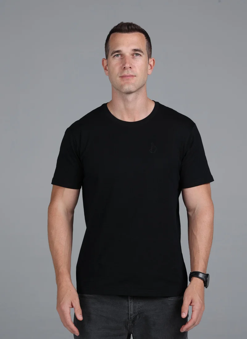 Blañce UAE Signature Crewneck Regular Fit T-Shirt - Black