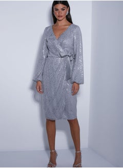 Chi-Chi London Merl Front Twisted Shift Dress  - Image 2