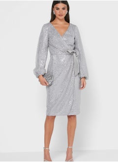 Chi-Chi London Merl Front Twisted Shift Dress  - Image 5
