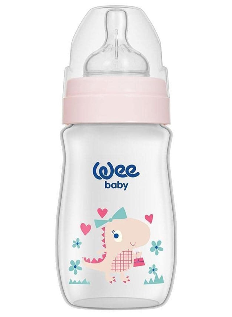 وي بيبي زجاجة رضاعة كلاسيكية بلس من مادة البولي بروبيلين ذات رقبة واسعة، عبوة من قطعة واحدة - Image 5