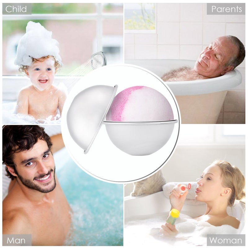 Bloss Bath Bomb Molds 2.2 Inches 4 Set, DIY Bath Bomb Mold, Bath Bomb Press, Metal Bath Bomb Supplies Kit for Crafting Your Own Fizzles Handmade Spa - Image 4