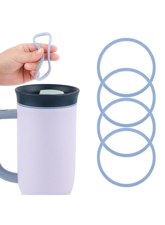 PEUTIER 4pcs Gasket Replacement for Owala 40oz Tumbler, O Shaped Rubber Lid Seal Ring Water Bottle Accessories Replacement Part Compatible with Owala 40oz Stainless Steel Cup - Image 1