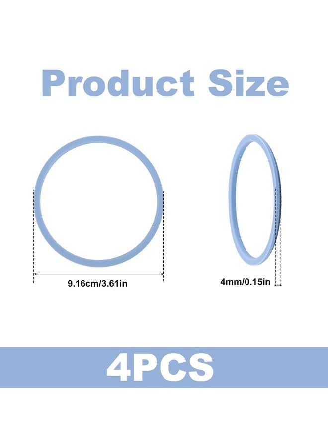 PEUTIER 4pcs Gasket Replacement for Owala 40oz Tumbler, O Shaped Rubber Lid Seal Ring Water Bottle Accessories Replacement Part Compatible with Owala 40oz Stainless Steel Cup - Image 2