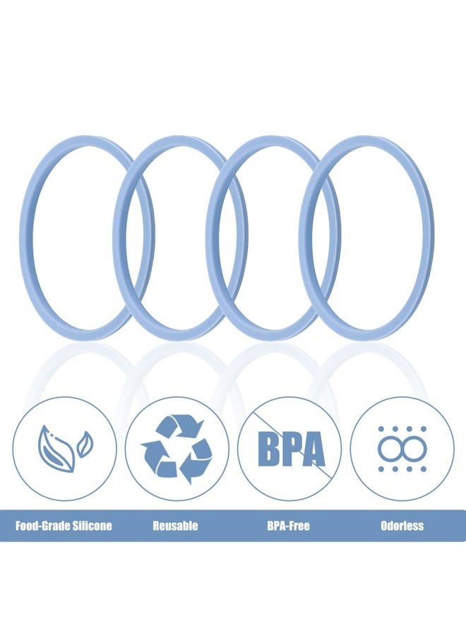 PEUTIER 4pcs Gasket Replacement for Owala 40oz Tumbler, O Shaped Rubber Lid Seal Ring Water Bottle Accessories Replacement Part Compatible with Owala 40oz Stainless Steel Cup - Image 3