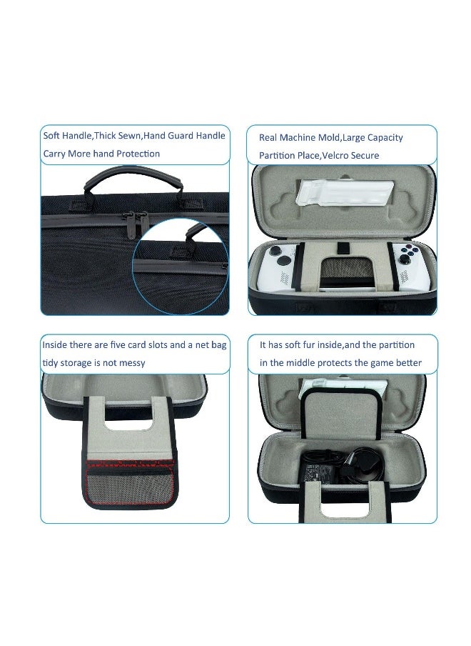 Generic Hard Handheld Case Compatible with ROG Ally & Accessories,EVA Travel Protective Handbag for ROG Ally, Shock-Proof, Anti-Slip, Waterproof, Black(Case Only)  - Image 1