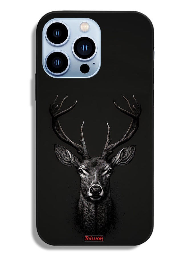Tolwak Apple iPhone 13 Pro Protective Case Deer Digital Art  - Image 2