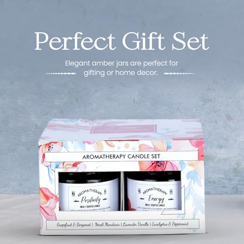 D'Velas™ Set of 4 Aromatherapy Scented Candles in Amber Jars (60g Each) | Cozy Fragrances for Small Spaces | Clean-Burning Soy Wax | 15-Hour Burn Time | Ideal for Gifting & Home Decor - Image 4