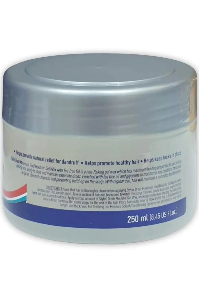 Stylin Dredz Dredz Mouldin Gel Wax With Tea Tree 250ml - Image 2