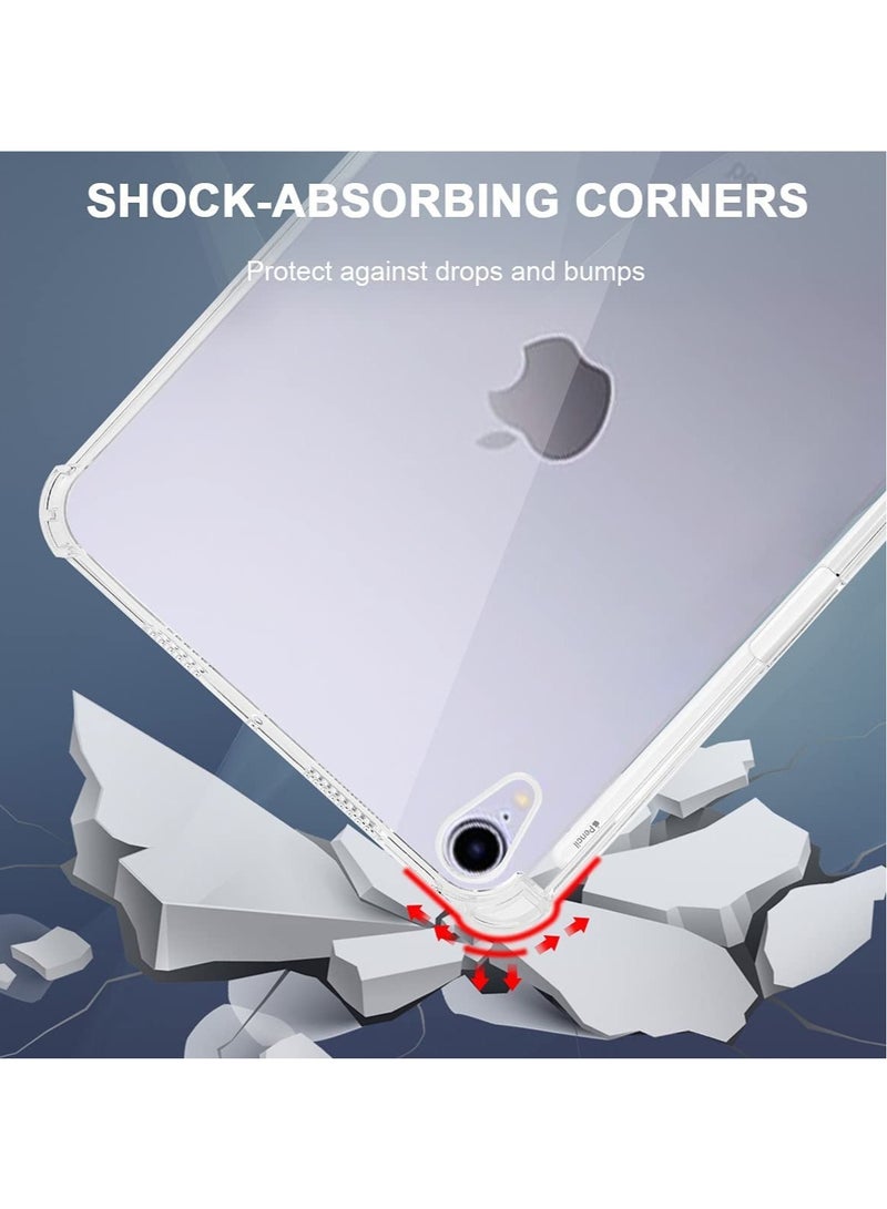 Clear Case for iPad Mini 6 (8.3 inch 2021) with Pencil Holder Supports 2nd Gen Apple Pencil Charging, Ultra Slim Lightweight Soft TPU Back Cover Skin for iPad Mini 6th Generation - Image 5