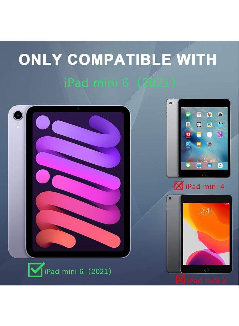 Clear Case for iPad Mini 6 (8.3 inch 2021) with Pencil Holder Supports 2nd Gen Apple Pencil Charging, Ultra Slim Lightweight Soft TPU Back Cover Skin for iPad Mini 6th Generation - Image 2