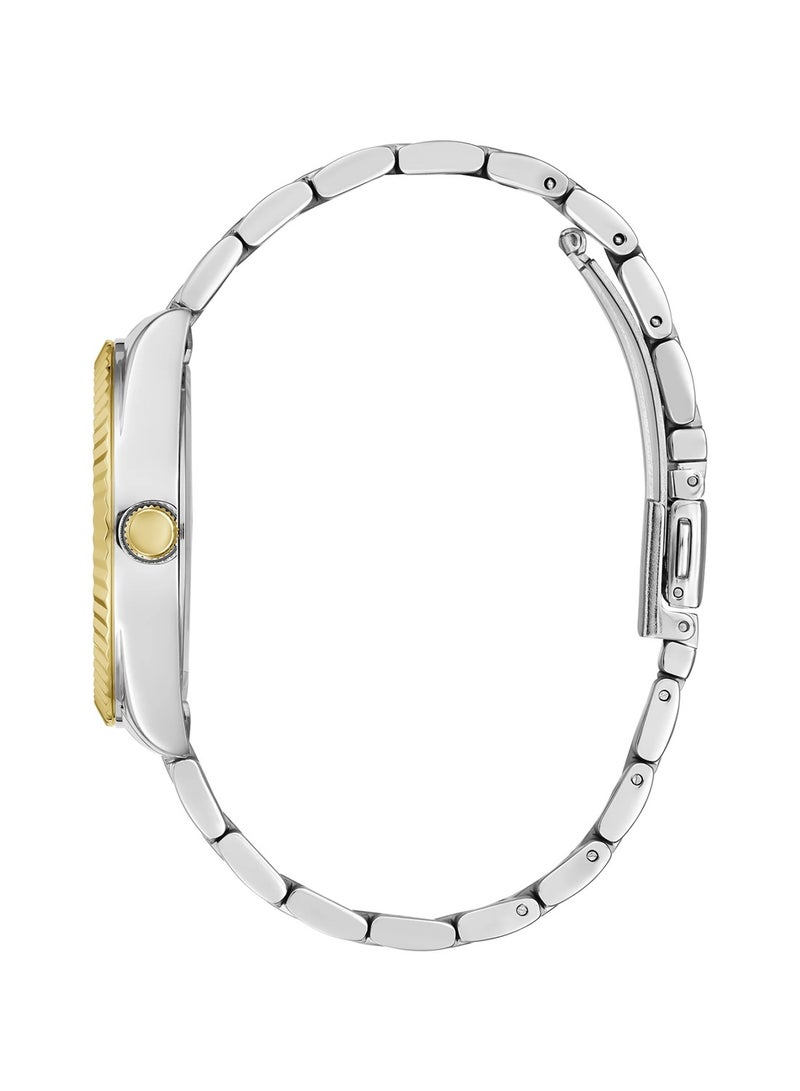 GUESS ساعة نسائية لونا التناظرية الكوارتز من الفولاذ المقاوم للصدأ مع مؤشر عربي GW0735L2 - 36 مم - Image 3