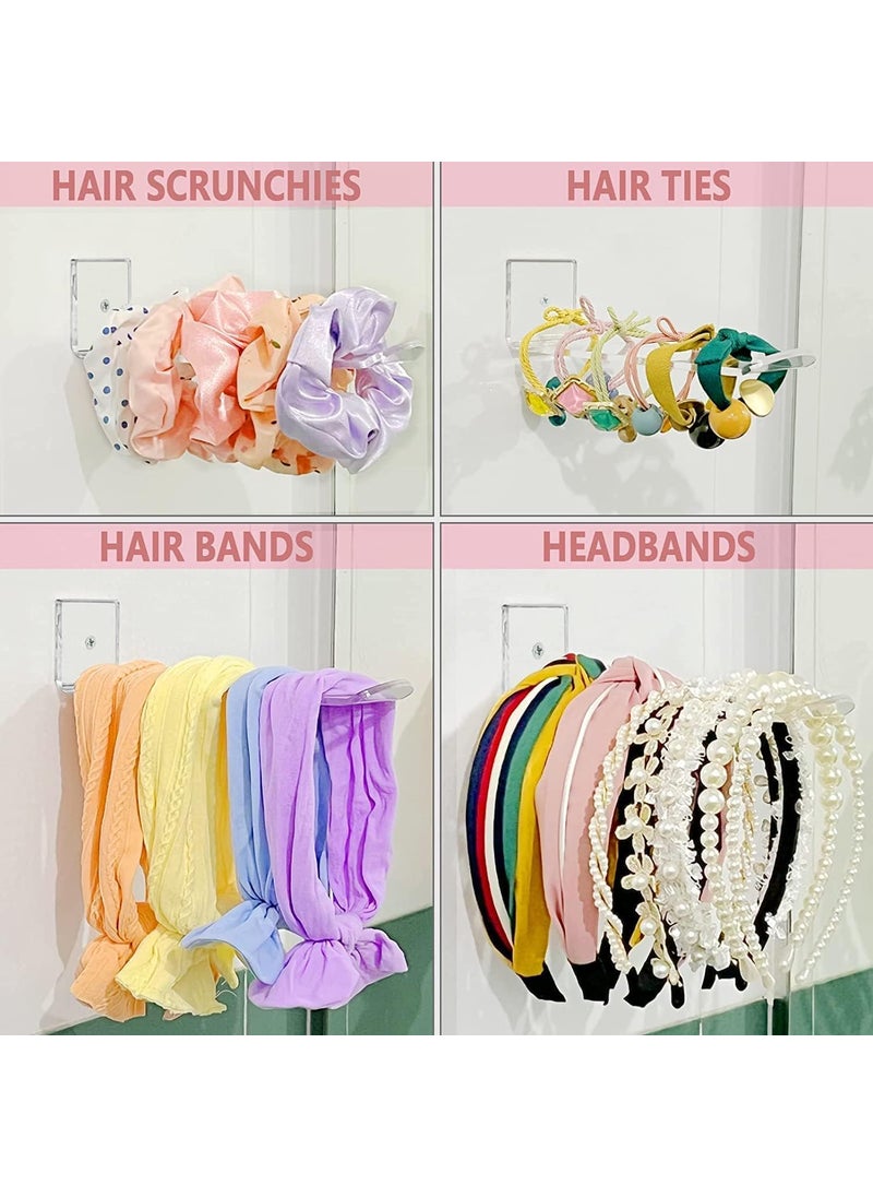 Generic Acrylic Transparent Headband Holder Wall Stand Hairbow Hanging Organizer Storage display all kinds of your hair bows for Girls Womans 3 pcs  - Image 2