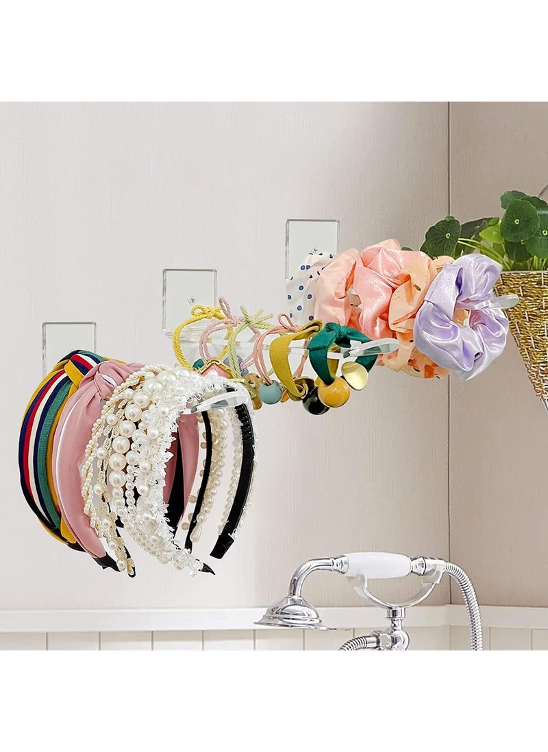 Generic Acrylic Transparent Headband Holder Wall Stand Hairbow Hanging Organizer Storage display all kinds of your hair bows for Girls Womans 3 pcs  - Image 1