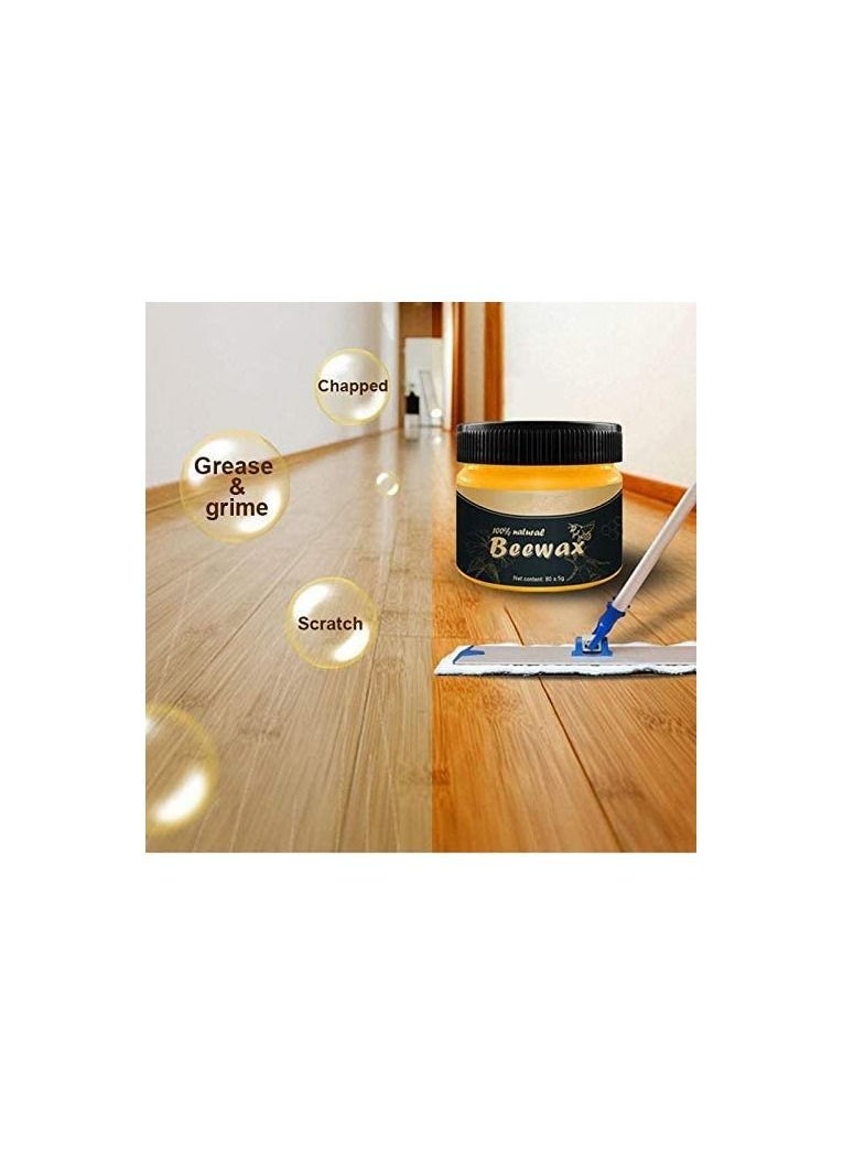 BeeWax - Natural Traditional Beeswax Polish Wood Furniture Cleaner for Wood 2 Pack - Image 1