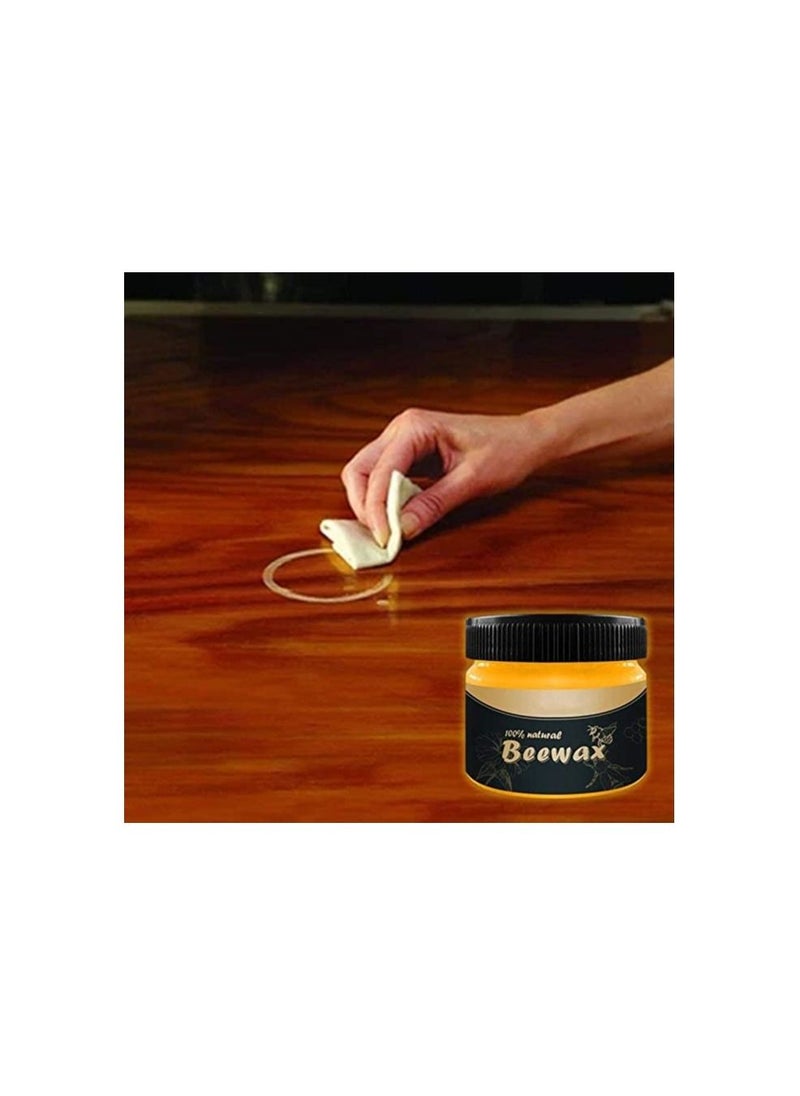 BeeWax - Natural Traditional Beeswax Polish Wood Furniture Cleaner for Wood 2 Pack - Image 1