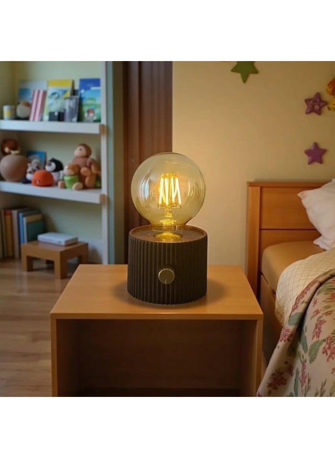 لمبة مكتب ديكور LED بإضاءة دافئة قابلة للتحكم – مصباح طاولة أنيق لغرفة النوم والمكتب – أباجورة مودرن للكومودينو والريسبشن – مثالية للقراءة والاسترخاء والهدايا - Image 3