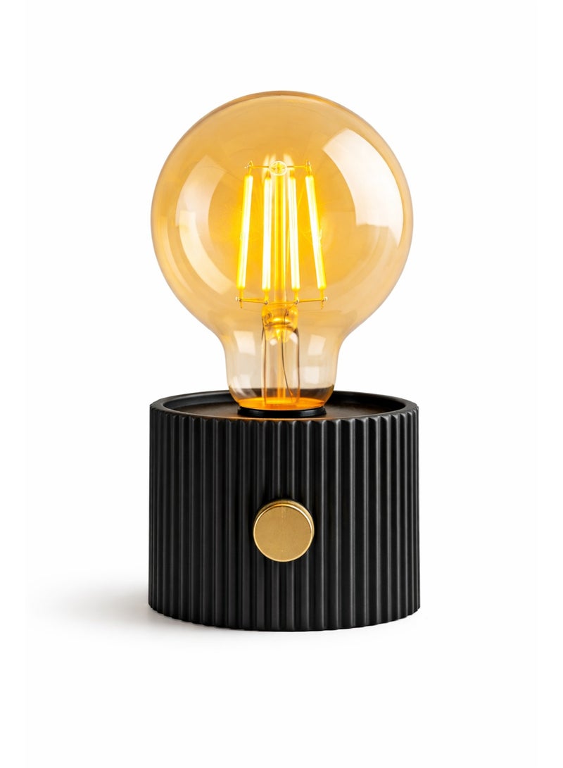 لمبة مكتب ديكور LED بإضاءة دافئة قابلة للتحكم – مصباح طاولة أنيق لغرفة النوم والمكتب – أباجورة مودرن للكومودينو والريسبشن – مثالية للقراءة والاسترخاء والهدايا - Image 1