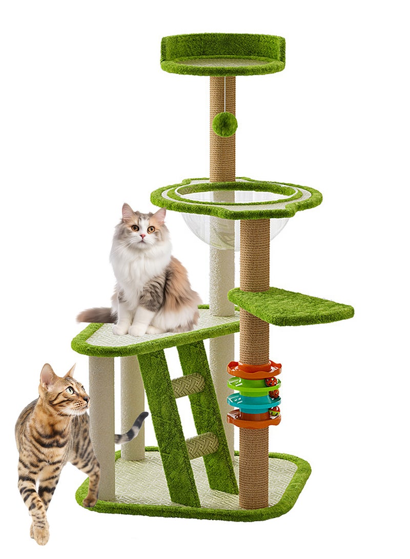 كيدل القط شجرة باردة حصيرة القط تسلق إطار أربعة مواسم عالمية حصيرة الراتان - Image 1