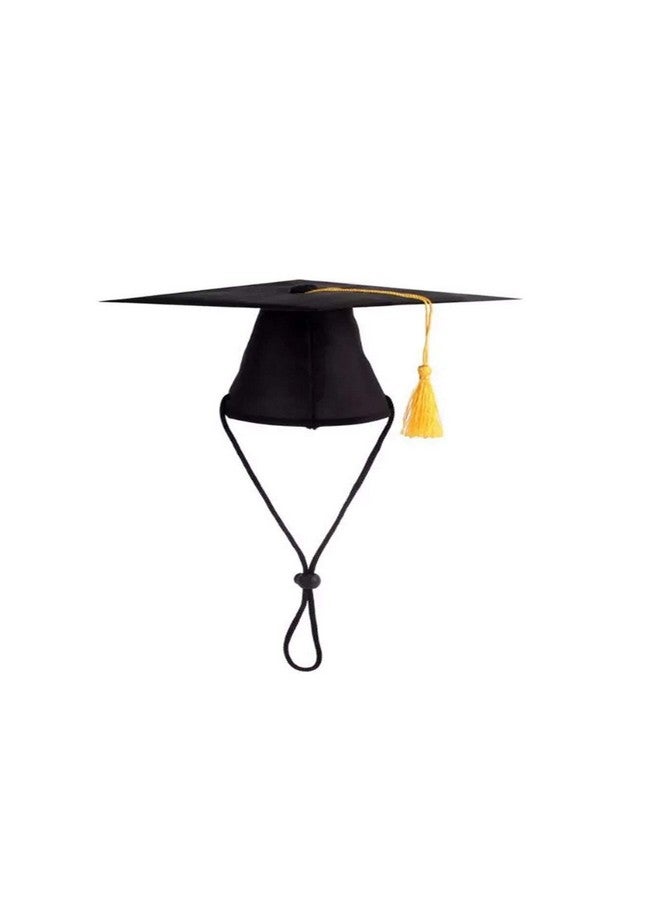 BinaryABC Pet Graduation Caps Dog Graduation Hats with Yellow Tassel,Dogs Cats Graduation Costume Accessory - Image 1