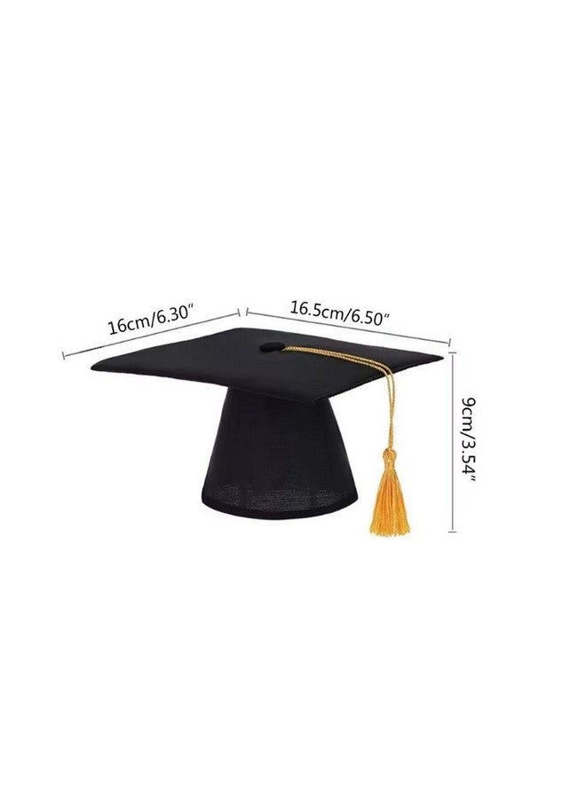 BinaryABC Pet Graduation Caps Dog Graduation Hats with Yellow Tassel,Dogs Cats Graduation Costume Accessory - Image 2