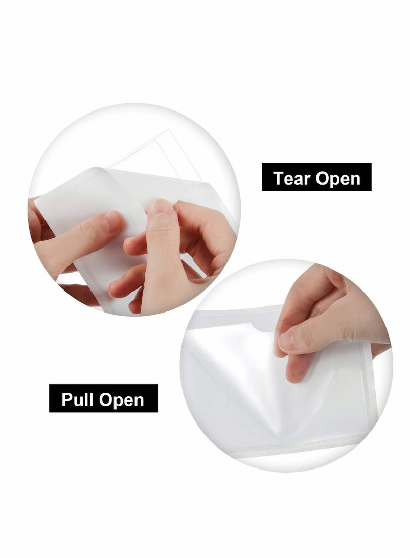 Self-Adhesive Index Card Pockets Top Open Design for Easy Loading Clear Plastic 30-Pack Perfect for Organizing and Protecting Your Cards - Image 3