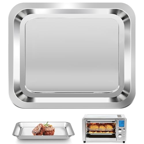 GWY Air Fryer Baking Pan for Emeril Lagasse Everyday 360 Air Fryer, 12''×10'' Stainless Steel Air Fryer Accessories Replacement Parts Tray Bake Pan, Not fit for Emeril Lagasse 26 QT 25 QT French Door - Image 1