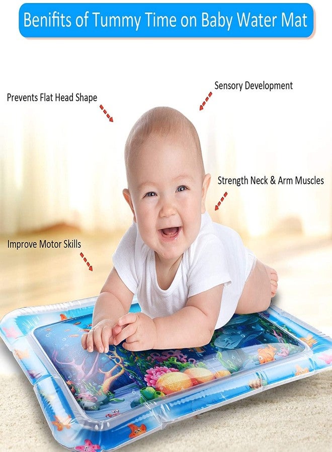 HITRUZ Baby Water Play Mat for Tummy Time | Inflatable Sensory Activity Water Mat for Infants 3-12 Months | Leak-Proof Thick PVC Baby Floor & Crawling Play | Early Learning Development Toy - Image 5