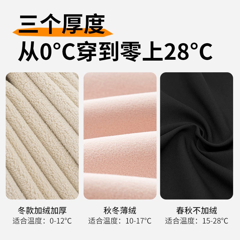 New Winter Thick High Elastic Lamb Baby Velvet Inner High Waist Cartoon Bear Print Fashionable Barbie Shark - Image 5