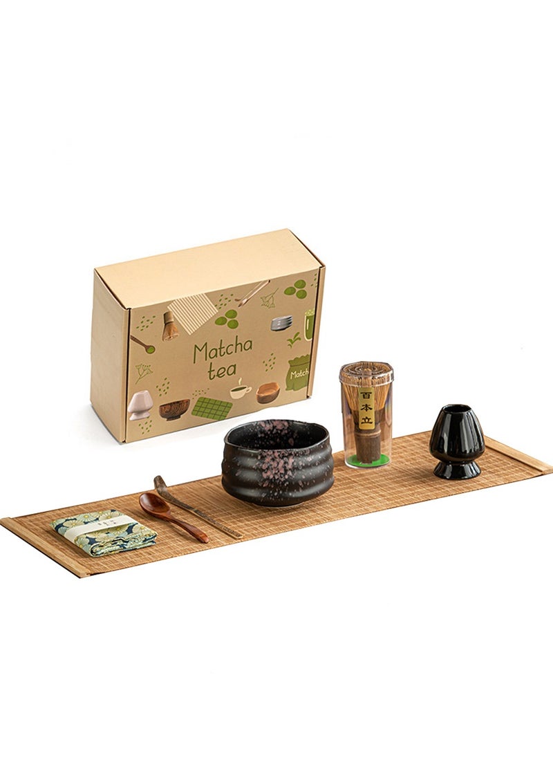 Al Aoyama Japanese Matcha Whisk and Bowl Set 7pcs Matcha Kit Tea Set  - Image 1