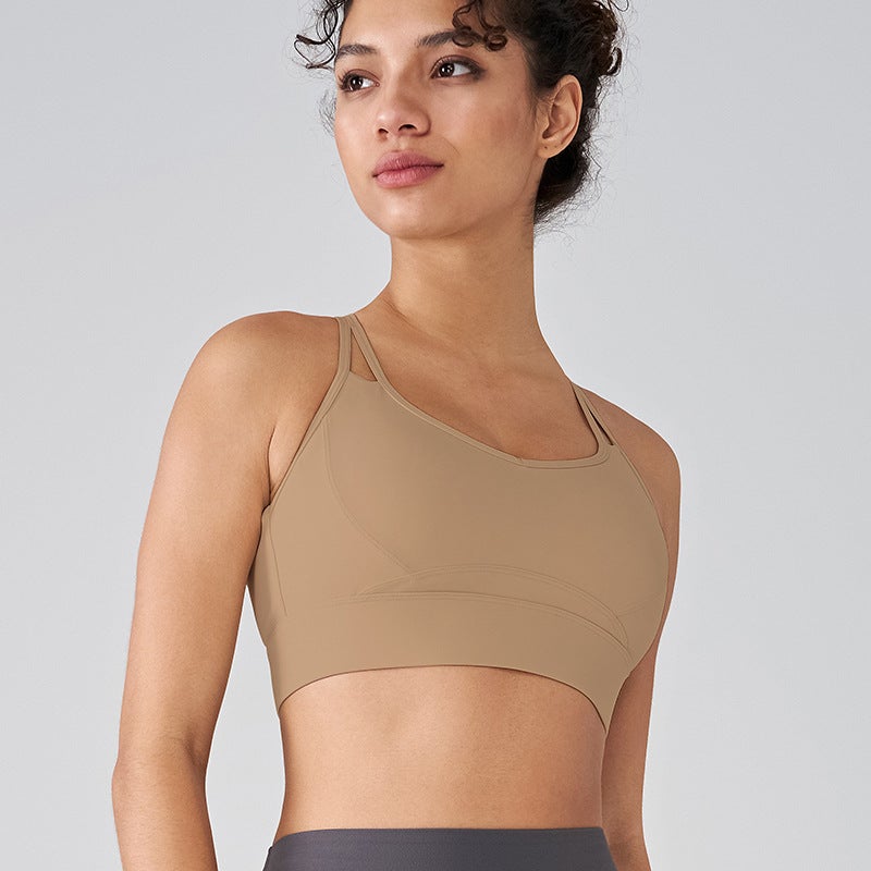 New Kitten Ear Sports Underwear Women'S High Strength Fitness Yoga Clothes Cross Beauty Back Shock-Proof Push-Up Yoga Vest - Image 1