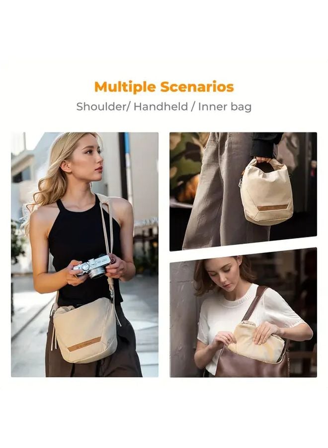 حقيبة كاميرا أزياء الشارع الخاكي، حافظة ناعمة مدمجة للتصوير الفوتوغرافي الحضري، هدية - Image 2