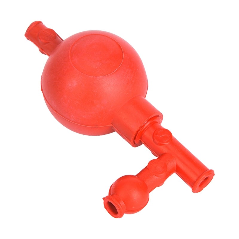 Lab Rubber Suction Bulb: 3 Openings High Quality Rubber Material - Corrosion Resistant Safe Quantitative Pipette Ball for Lab Liquid Transfer - Image 1